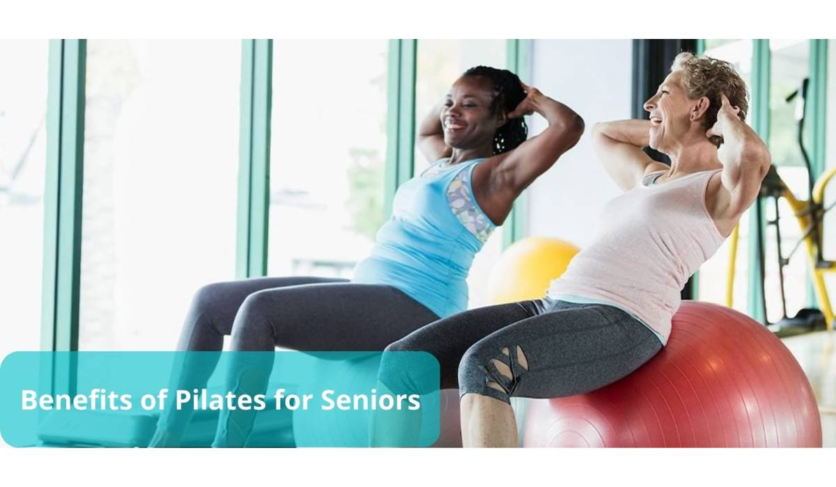 older adults doing pilates